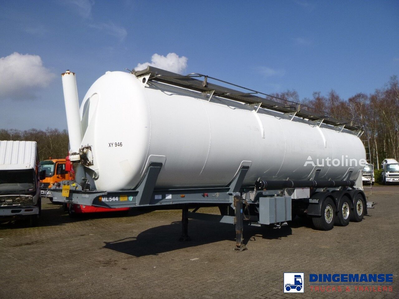 Citerne de silo Gofa Powder tank alu 58 m3 (tipping) à vendre | Autoline TG Citerne de silo Gofa Powder tank alu 58 m3 (tipping) - Autoline