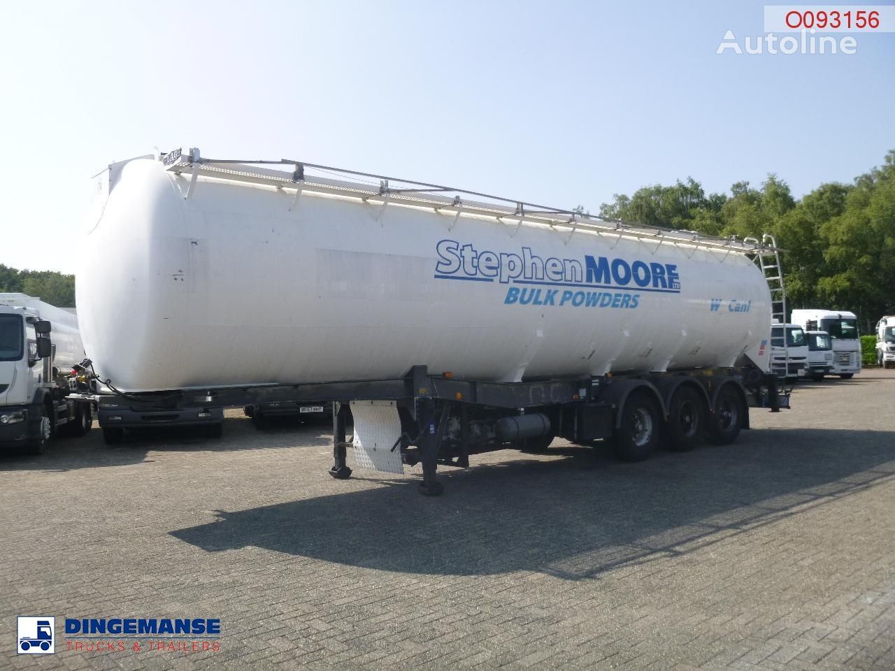 cisternă siloz LAG Powder tank alu 58.5 m3 / 1 comp + compressor