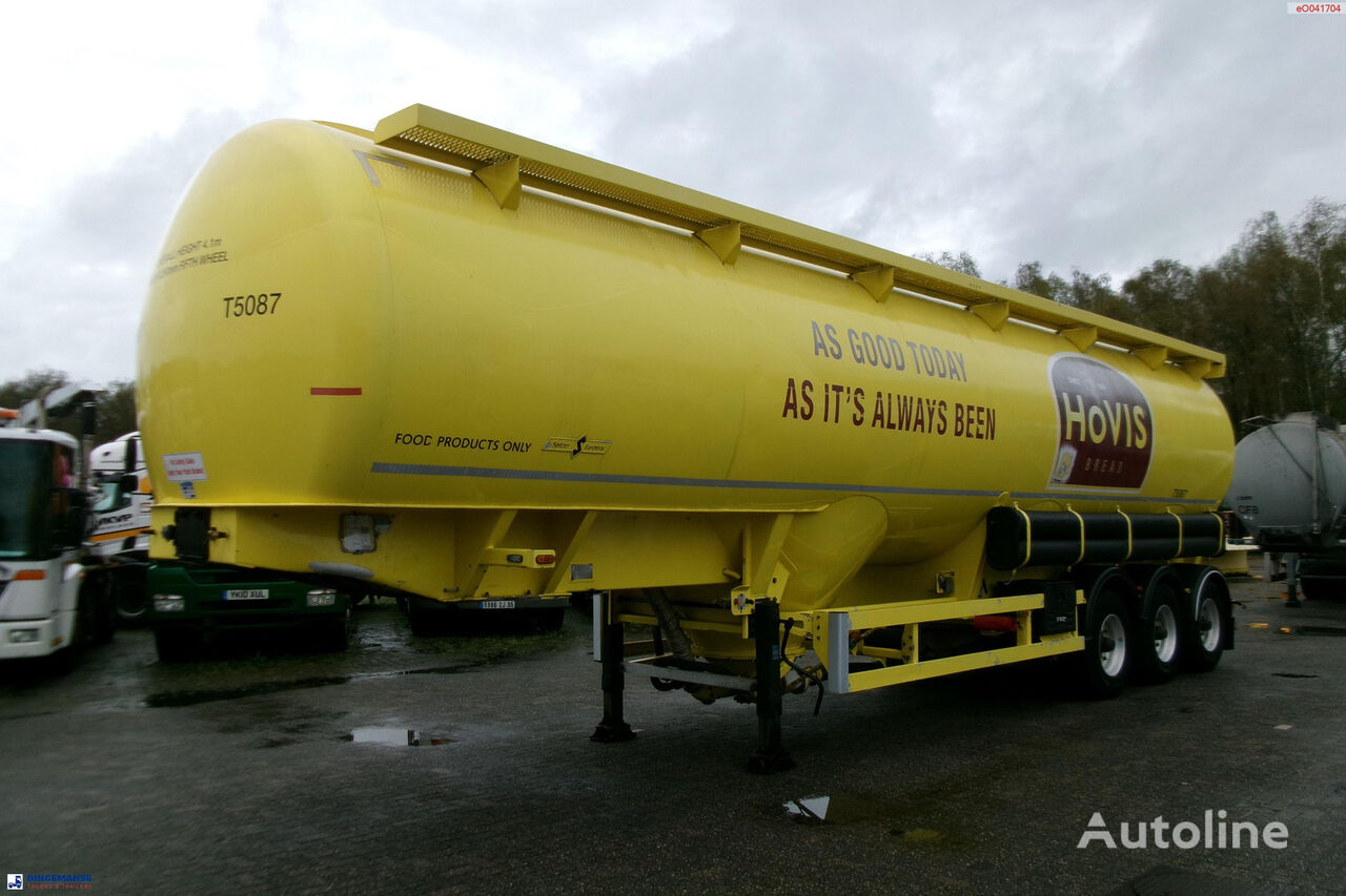 Spitzer Powder tank alu 56 m3 / 1 comp (food grade) silo tank trailer