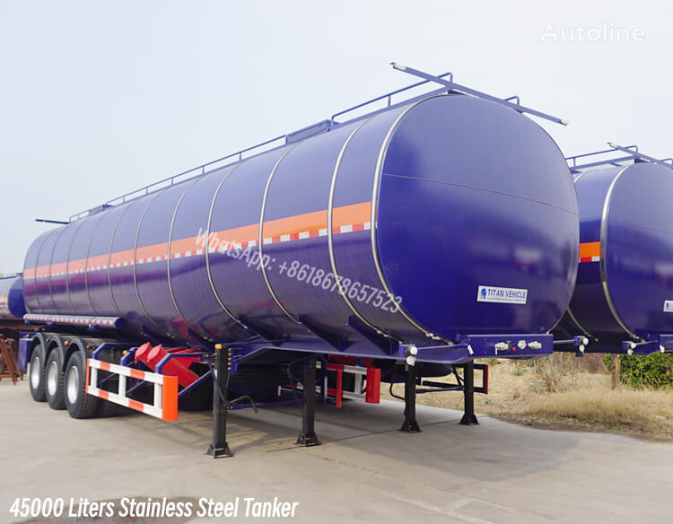 new 45000 Liters Stainless Steel Tanker for Sale in Haiti tanker semi-trailer