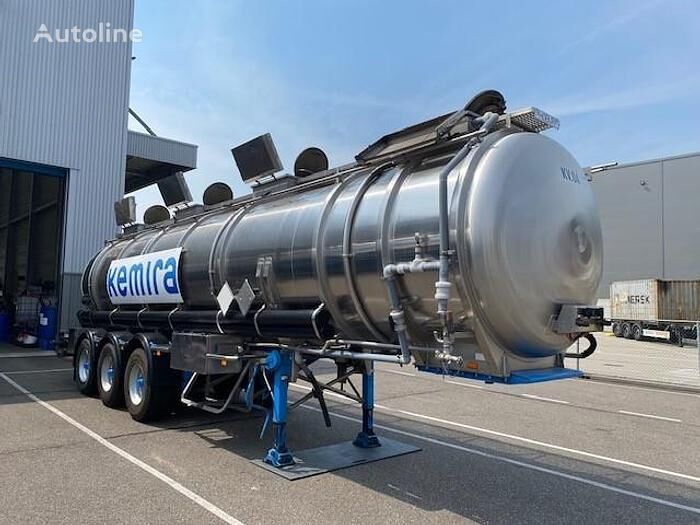 Burg 16-27- Z | 3 axle coated stainless steel tank trailer |28600 ltr tanker semi-trailer