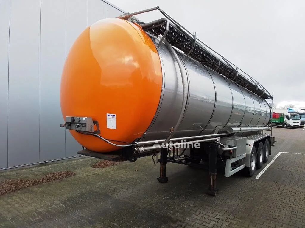 Burg 30000 liter 3 kamer tankoplegger autocisterna puspiekabe