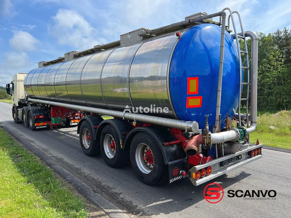 autocisterna VM Trailer 38m3 rustfri tank m/6" pumpe