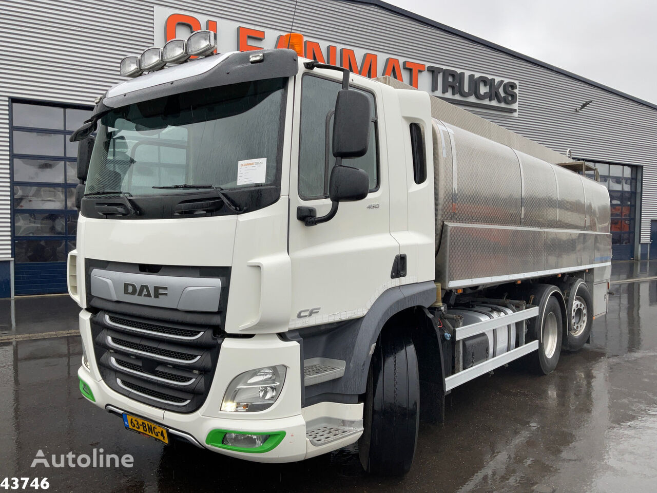 DAF FAN CF 450 Euro 6 RVS Milchtank autocisterna