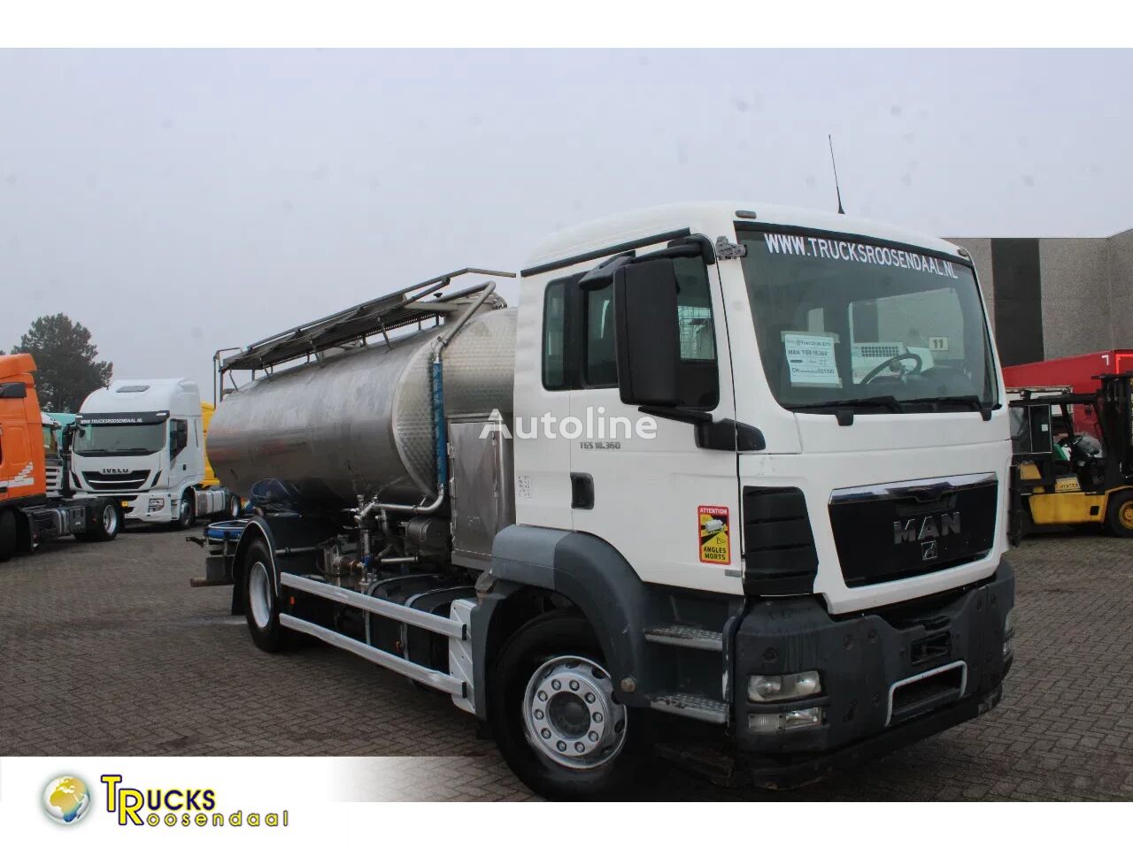 MAN TGS 18.360 + WATER/MILK + EURO 5 + MANUAL + 2 COMP + 11.000LITER tanker truck