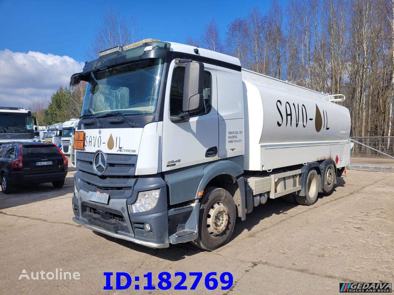 Mercedes-Benz Actros 2545 - 6x2 - 19m3 - Euro5 tartálykocsi teherautó