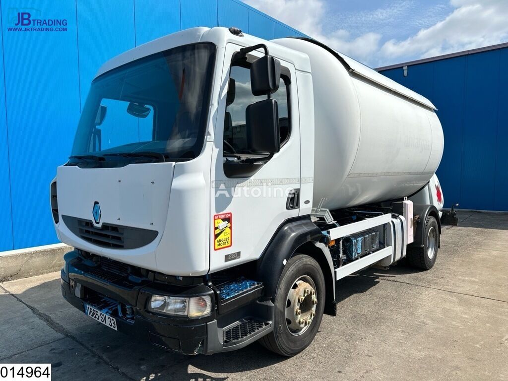 autocysterna Renault Midlum 220 17010 Liter, LPG GPL, Gastank, Steel suspension