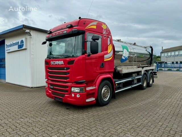 Scania G 490 195.900 km Tank-Wasser-Tierfutter mit Spindel-Hydraulik tankbil lastbil