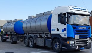 Scania R450 tank truck + tankwagen aanhanger