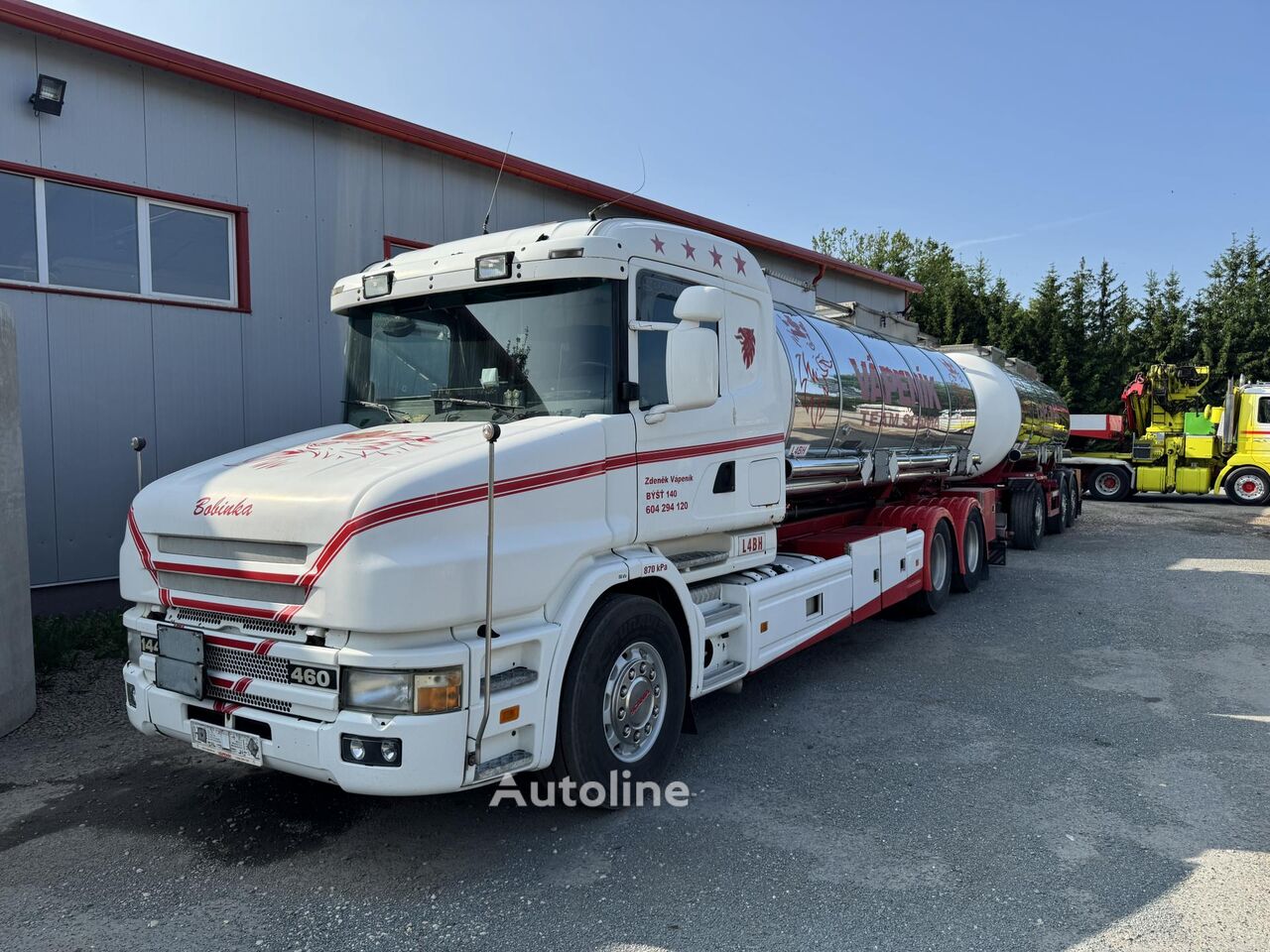 Вантажівка автоцистерна Scania T144LA4X2NA460 + vlek Schwarz - Autoline