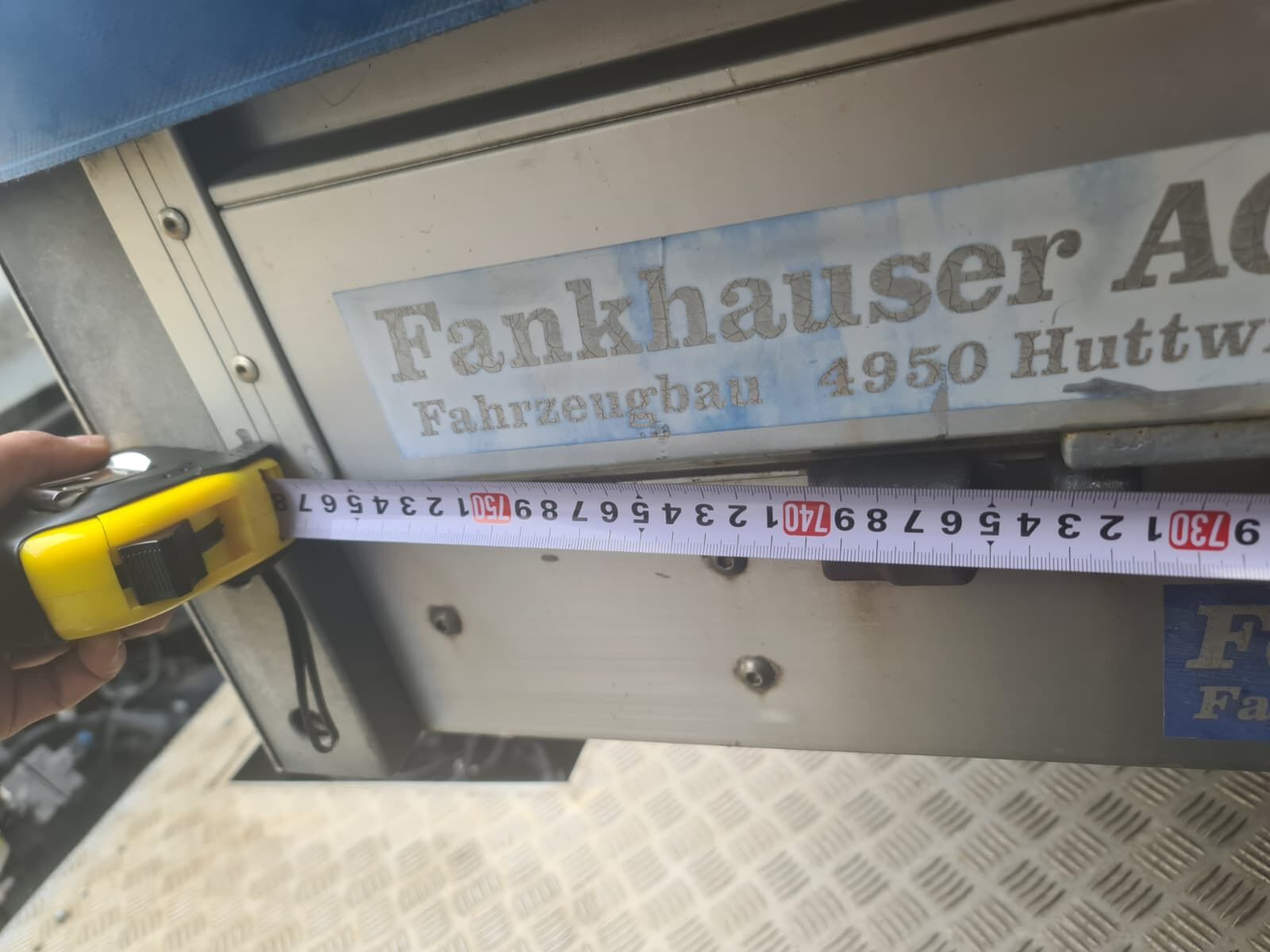 Прицеп-платформа+тарпаулин Fankhauser BE BE - LBW Zepro MA 750 кг.