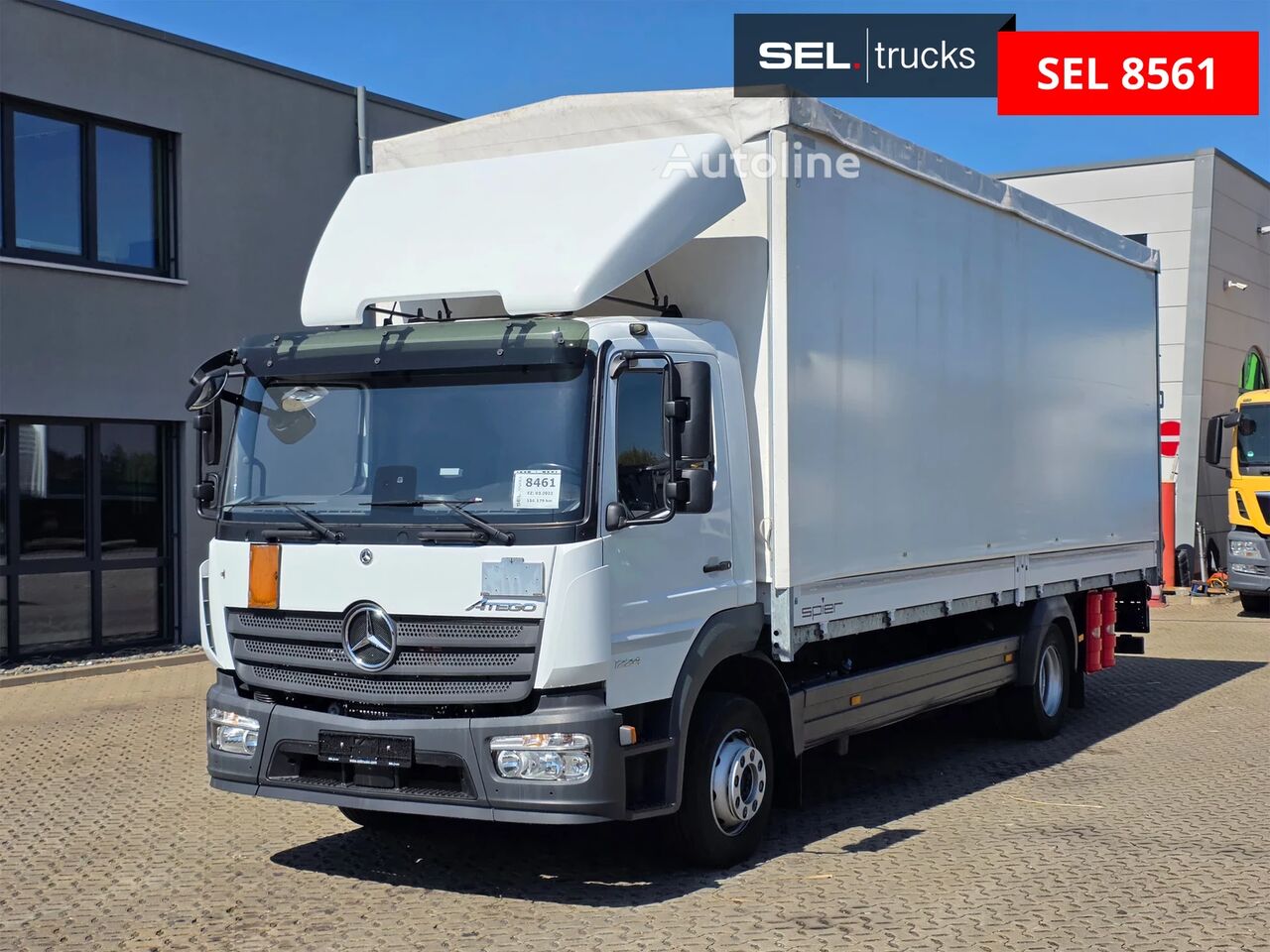 Camion bâché Mercedes-Benz Atego 1224 Euro: 6E | Aluklappen | Ladebordwand - Autoline