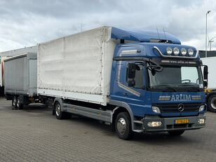 Mercedes-Benz Atego 1229 Combi met Borden / Euro 4 / Manual / 6 Cilinder tarpaulin truck + tarpaulin trailer