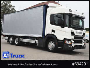 Scania P 320 P 6x2,, Getr&auml;nke, Lenkachse, LBW: Dhollandia DHLM 30 tarpaulin truck