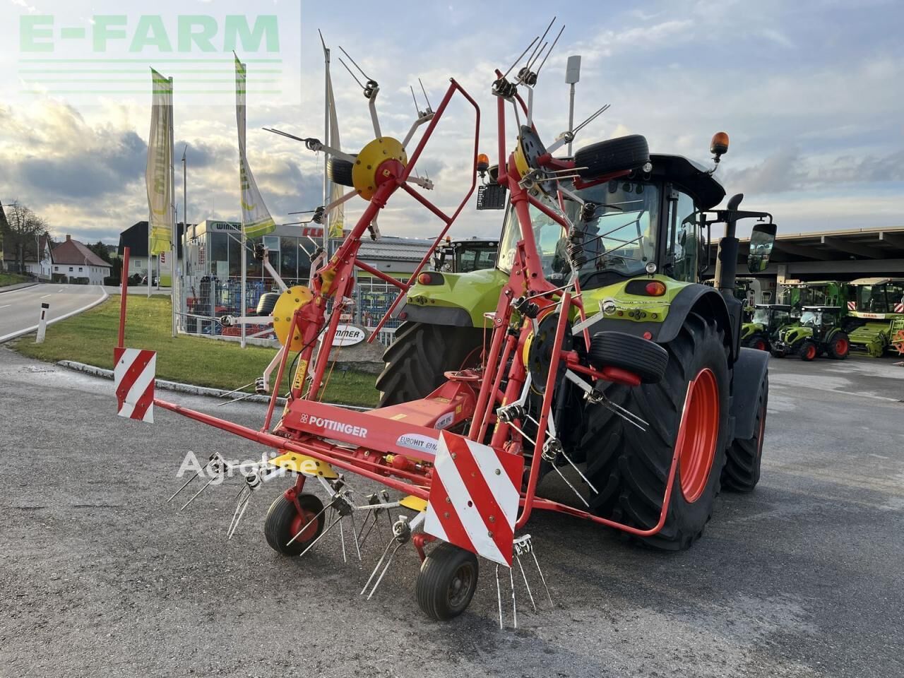 Faneuse Pöttinger euro hit 69 nz - gebrauchter kreisler "7m - Agroline
