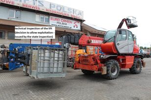 телескопический погрузчик Manitou MRT 2150 Privilege - 21 m ROTO / basket / air condition / teleha