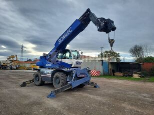 chariot télescopique Manitou Mrt 2150 (20,6 meters) with forks and winch