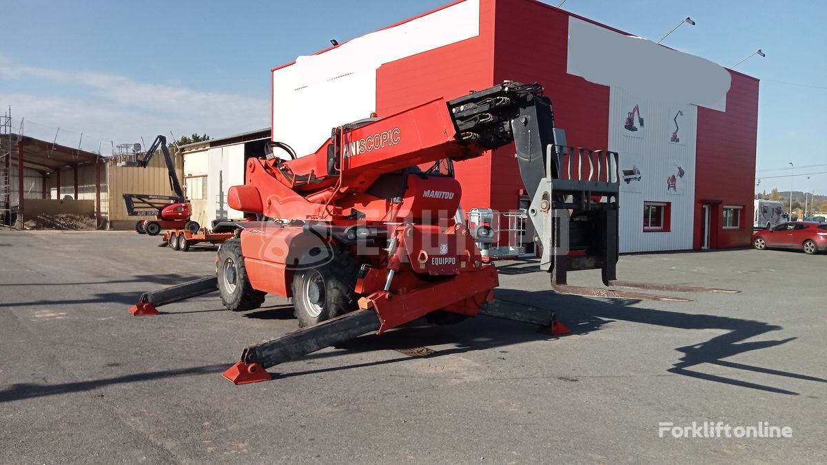 Manitou Mrt 2150 with a basket, winch and forks cargadora telescópica