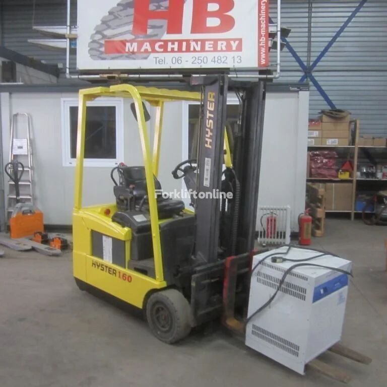 Hyster Heftruck J1.60 XMT, elektrisch, duplomast, side shift. 3 kerekű villástargonca