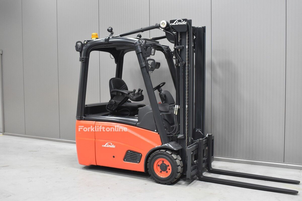 Linde E 16 three-wheel forklift