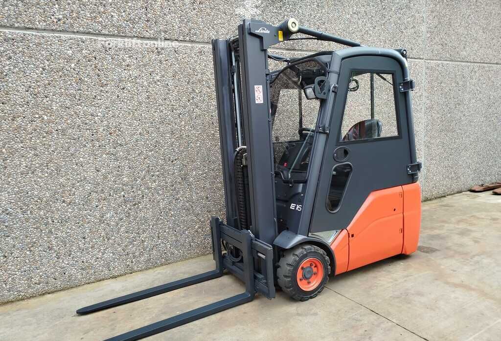Chariot élévateur à trois roues Linde E16C-01 - Forkliftonline