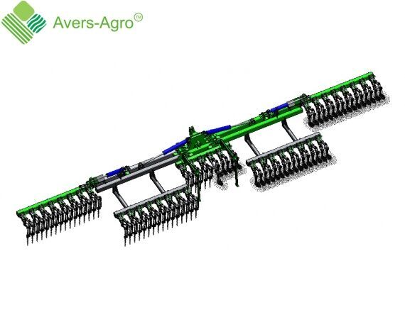 new Rotary weeder harrow Green Star Aero 9,5 Euro power harrow