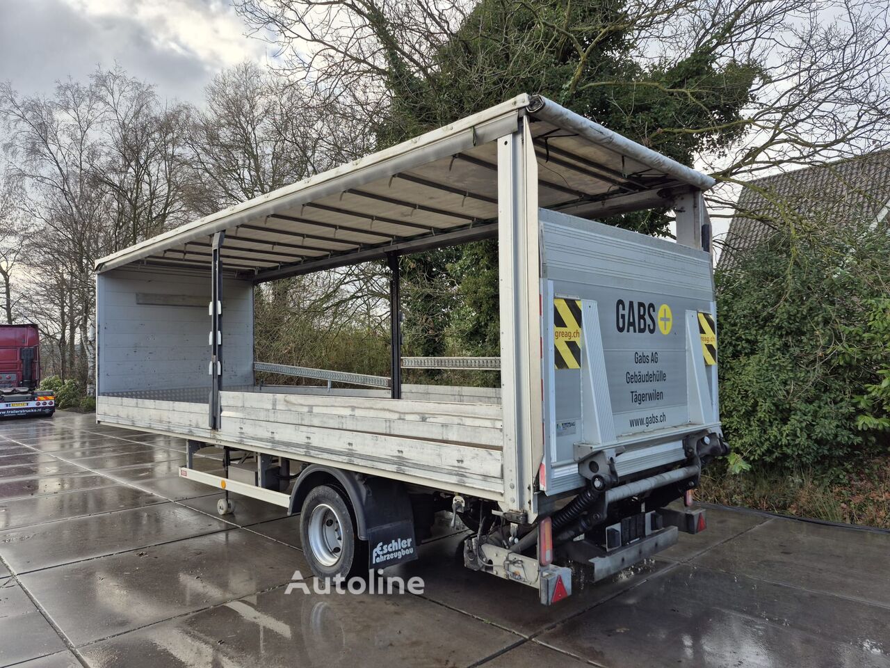 العربات نصف المقطورة صندوق خلفي مغطى Eschler 1 SAL 6.5 - Autoline