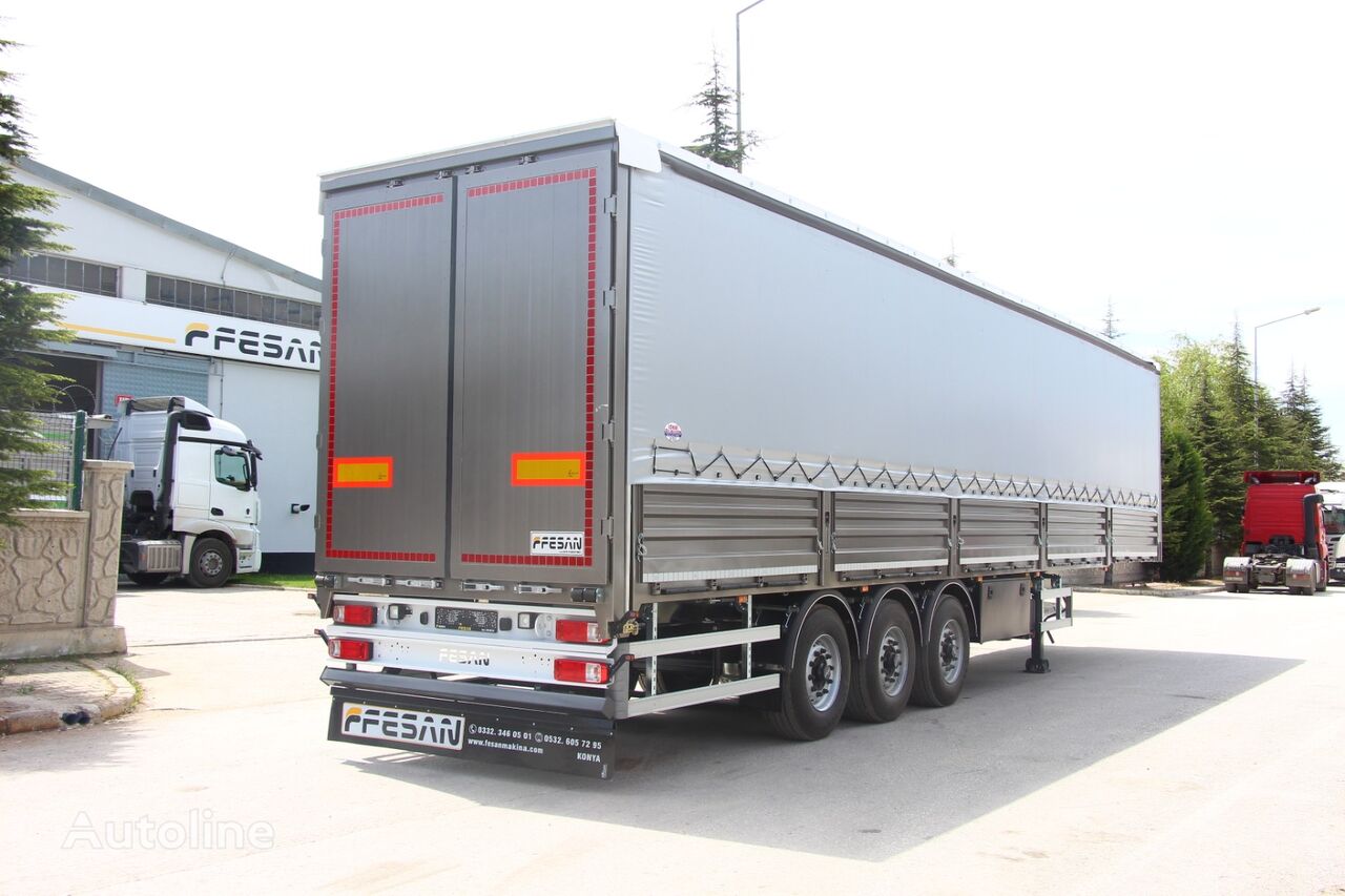 جديدة العربات نصف المقطورة صندوق خلفي مغطى Fesan NEW CURTAINSIDER FE-TEN-03