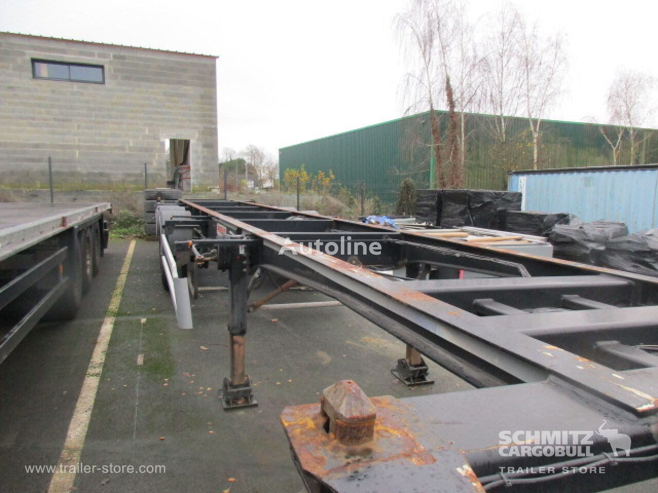 Fruehauf Containerchassis Standard Planenauflieger