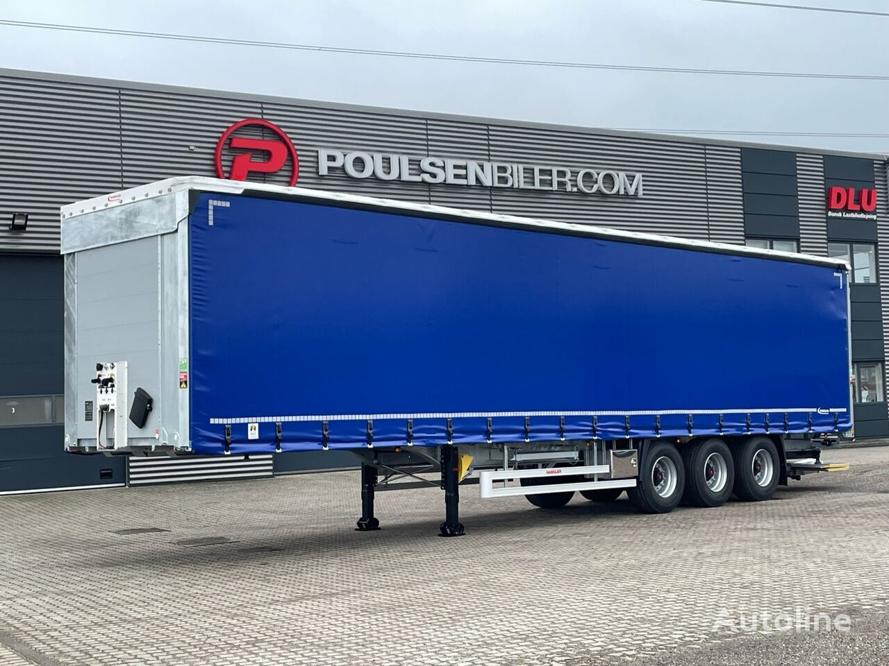 new Hangler 3-aks gardintrailer folde--slædelift + hævetag tilt semi-trailer