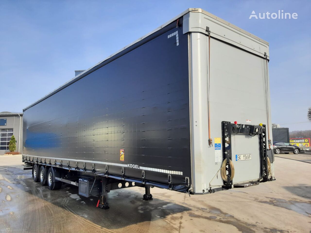 Kögel MEGA / COILMULDE 7.2M / HUBDACH / LIFTACHSE / 10 STUCK tilt semi-trailer