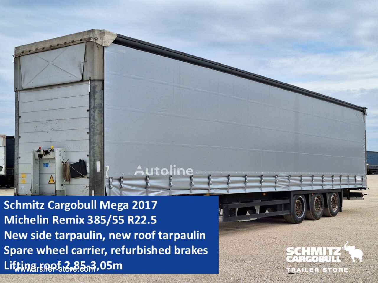 Продажба на полуремарке брезент Schmitz Cargobull Tolóponyva Mega | Autoline BG Полуремарке брезент Schmitz Cargobull Tolóponyva Mega - Autoline