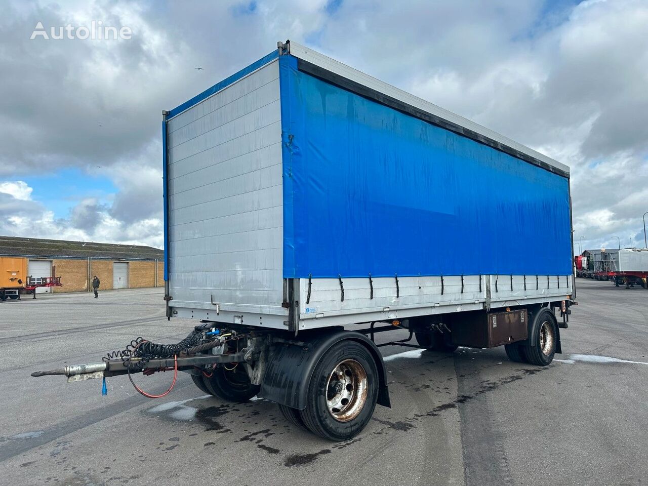 reboque de toldo LeciTrailer 2 axle 20 ton. Curtainsider / Pritsche + Plane