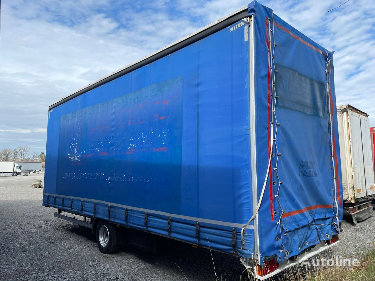 Remorque bâchée Schmitz Cargobull Ortmann Tandemanhänger Jumbo Plane Gardine - Autoline