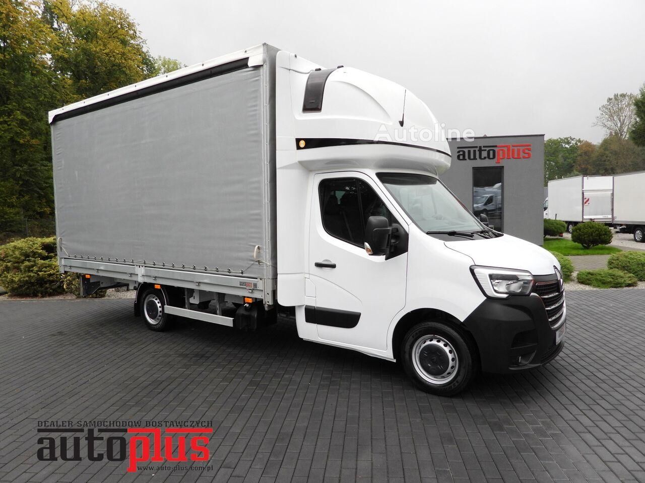 Renault MASTER PLANDEKA 12 PALET WEBASTO TEMPOMAT NAWIGACJA LEDY PNEUMAT tilt truck < 3.5t - Autoline