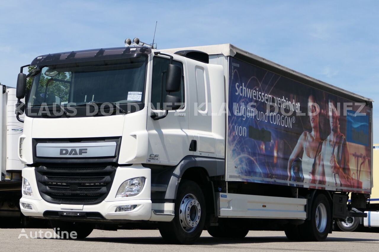 тентована вантажiвка DAF CF 400 Pritsche Plane Edscha Bordwände LBW Euro6