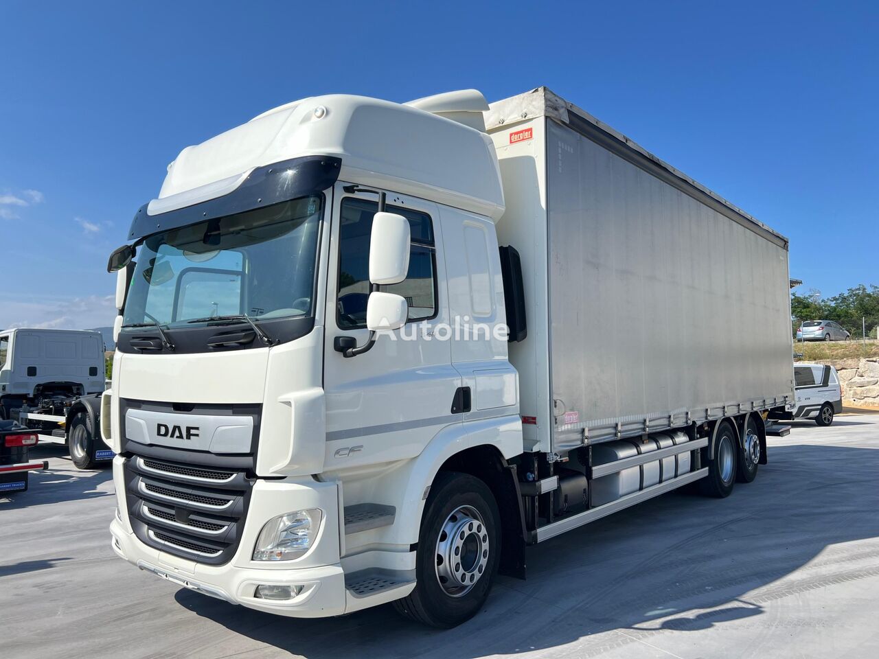 DAF CF340 E6  (Tauliner) camión toldo