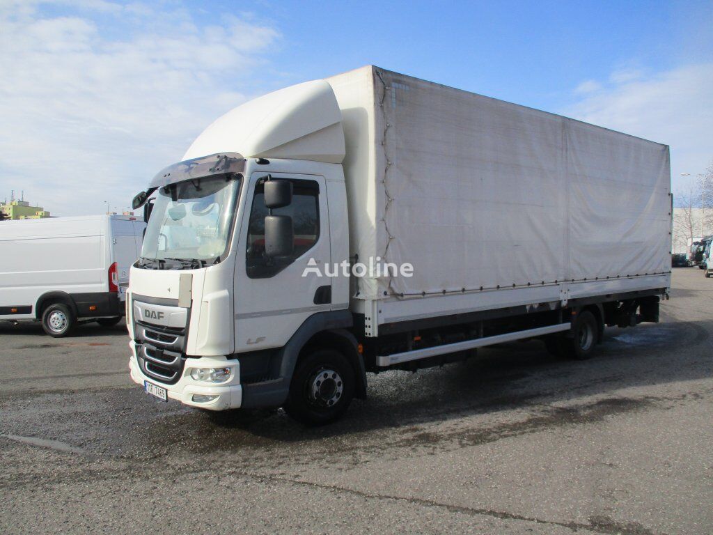 صندوق خلفي مغطى DAF LF 12.260, 18 p. hydraul. čelo