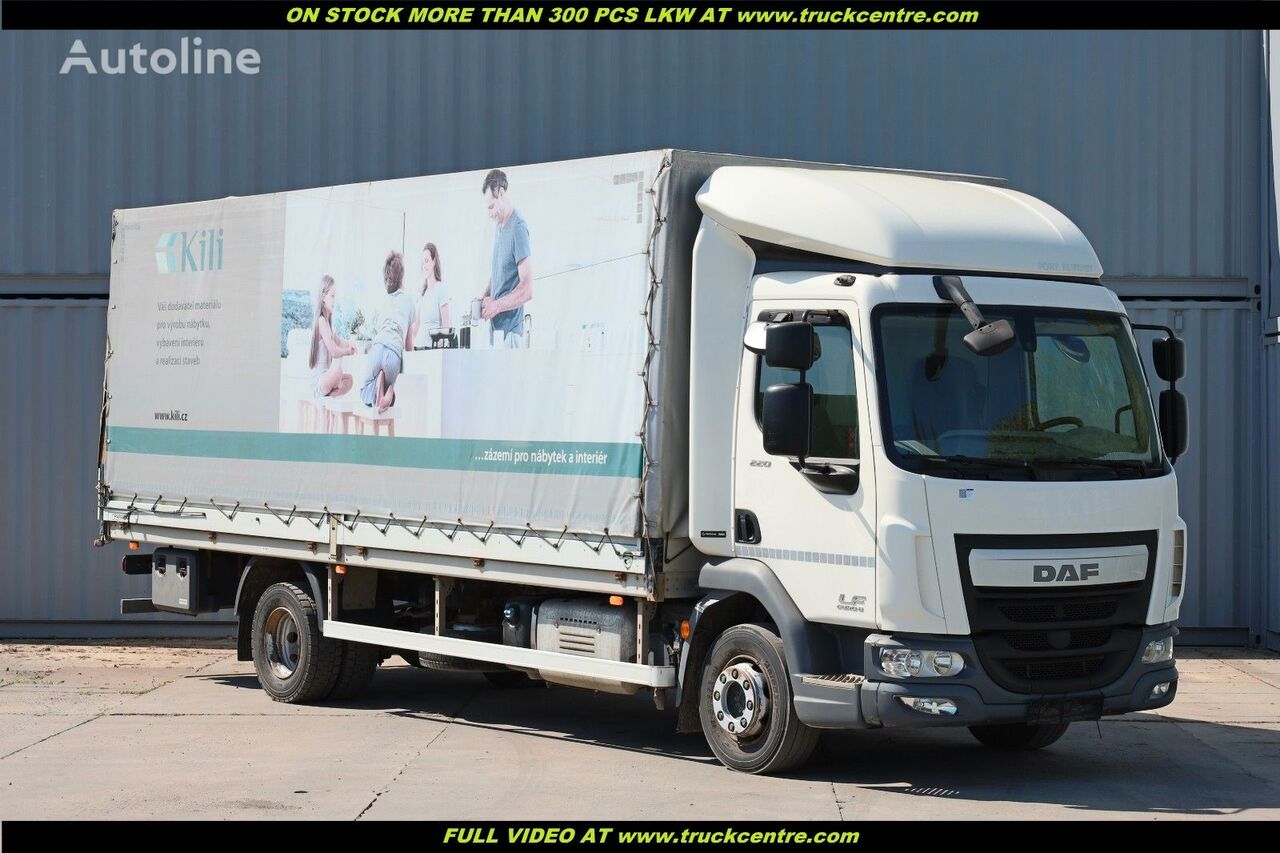 тентована вантажiвка DAF LF 220, 12 TUN, EURO 6, 15 PALLETS