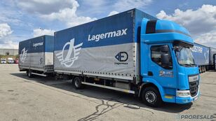 DAF LF 260 FA  camión toldo + remolque toldo