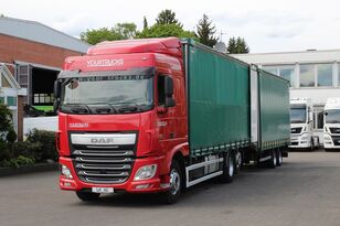 тентована вантажiвка DAF XF 460 SC 6x2/Jumbo Zug/Retarder/Hubdach/120m³