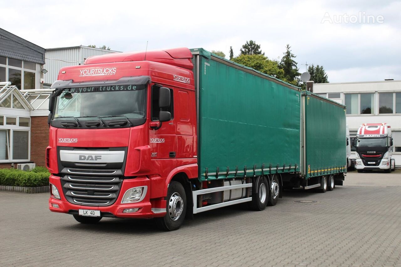 DAF XF 460 SC 6x2/Jumbo Zug/Retarder/Hubdach/120m³ huifzeilen vrachtwagen