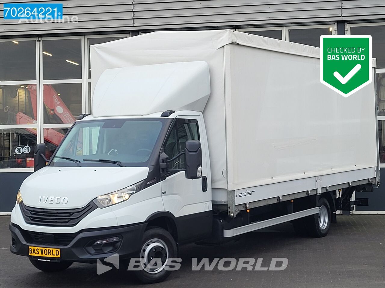 IVECO Daily 72C21 Automaat Bakwagen Zeilen Laadklep Schuifzeil Meubelb presenning lastbil