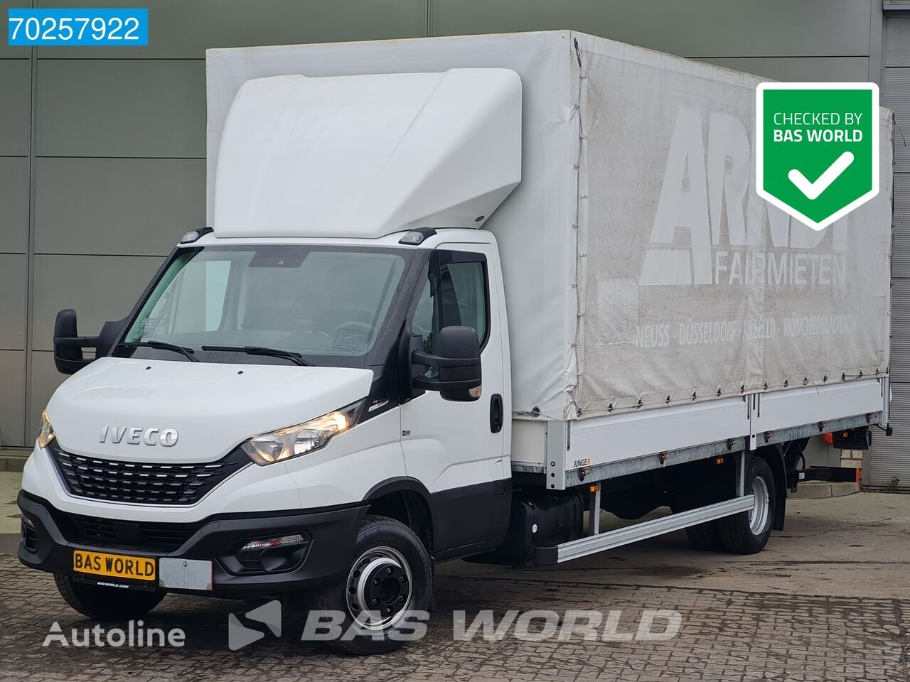 тентованный грузовик IVECO Daily 72C21 Automaat Laadklep Huif Airco Cruise Camera Schuifzei