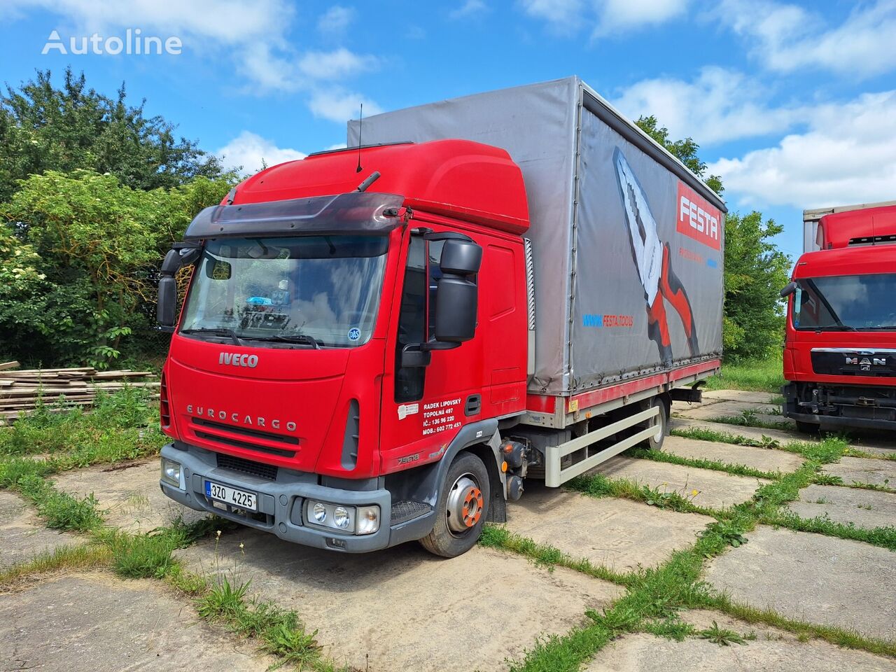 camion bâché IVECO EUROCARGO 75E18