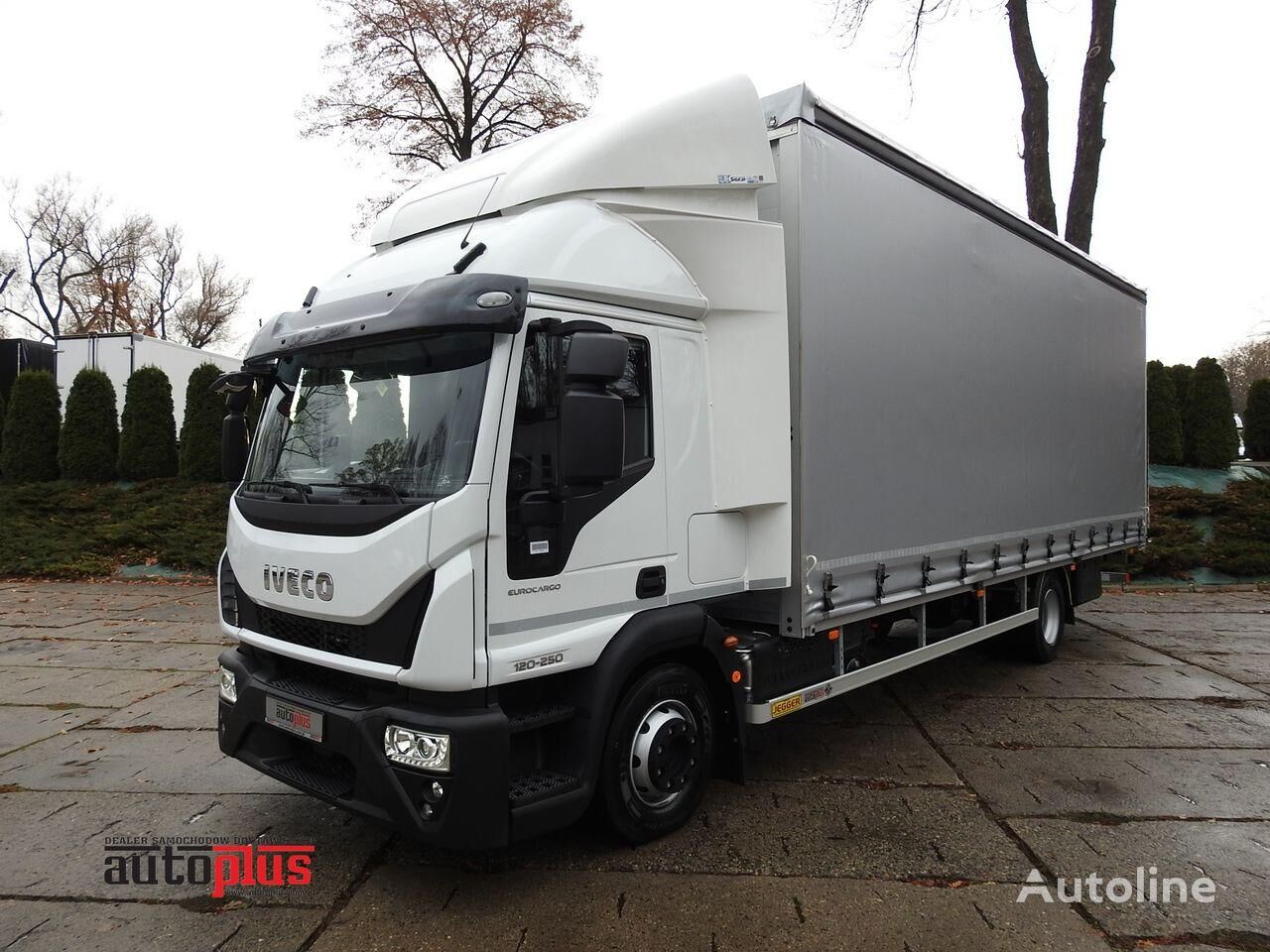 новый тентованный грузовик IVECO EUROCARGO 120-250 NOWY PLANDEKA WINDA 18 PALET WEBASTO KLIMATYZA