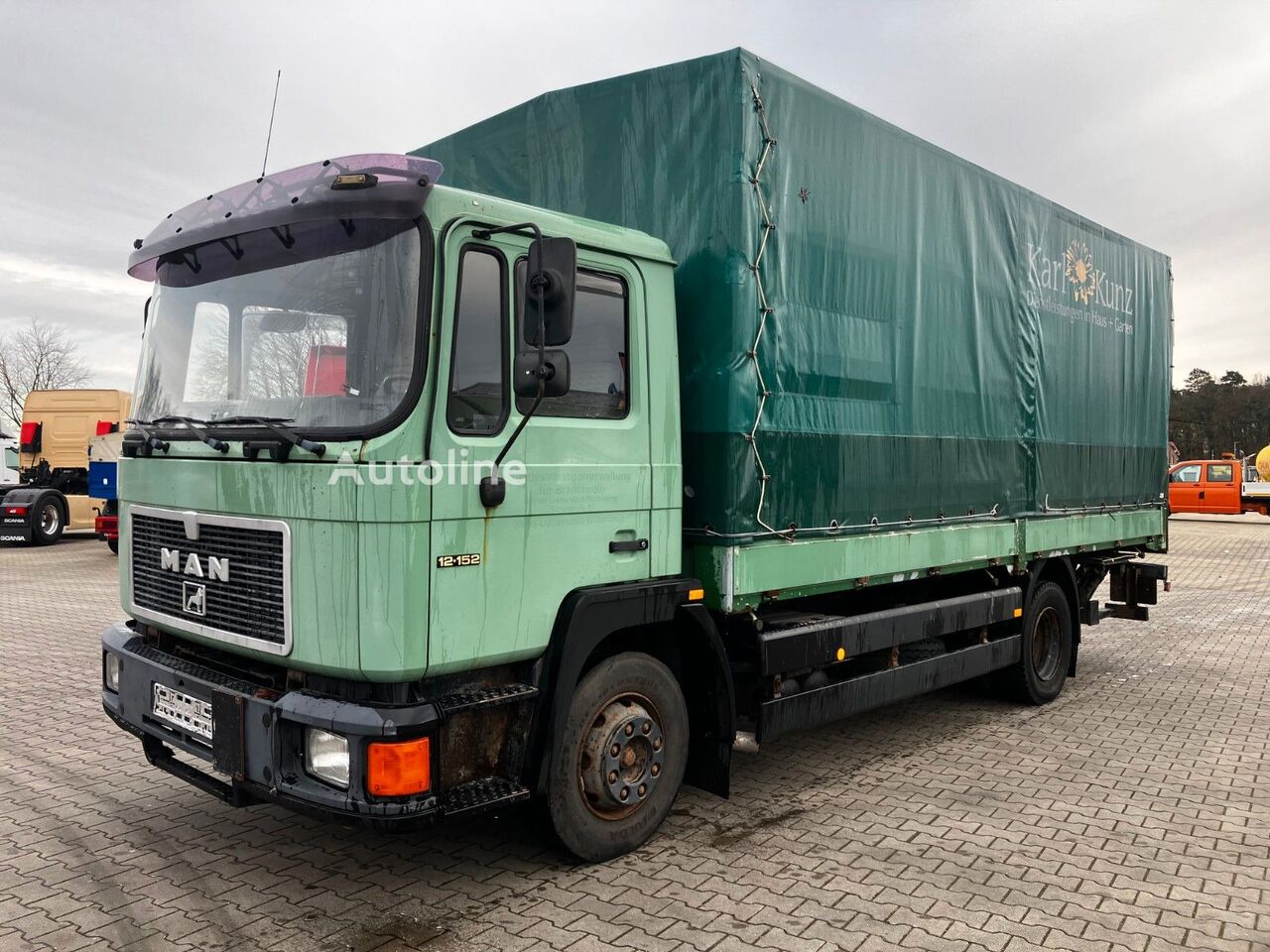 Tentinis sunkvežimis MAN 15-152 - Autoline