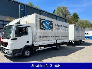 MAN TGL 8.180 Planen-LKW + Schiebeplanenanhänger