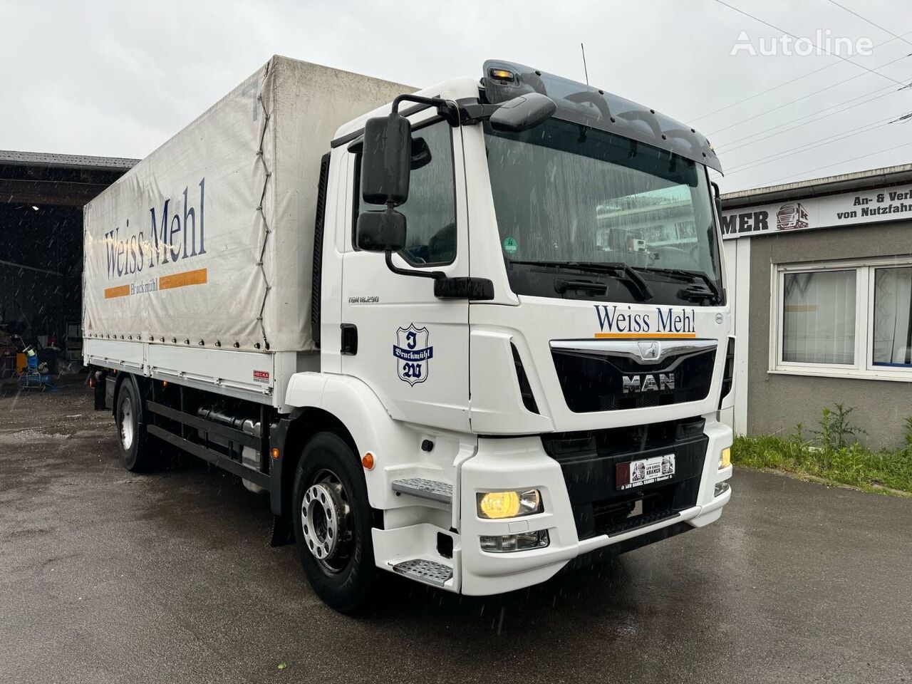 camion centinato MAN TGM 18.290BL