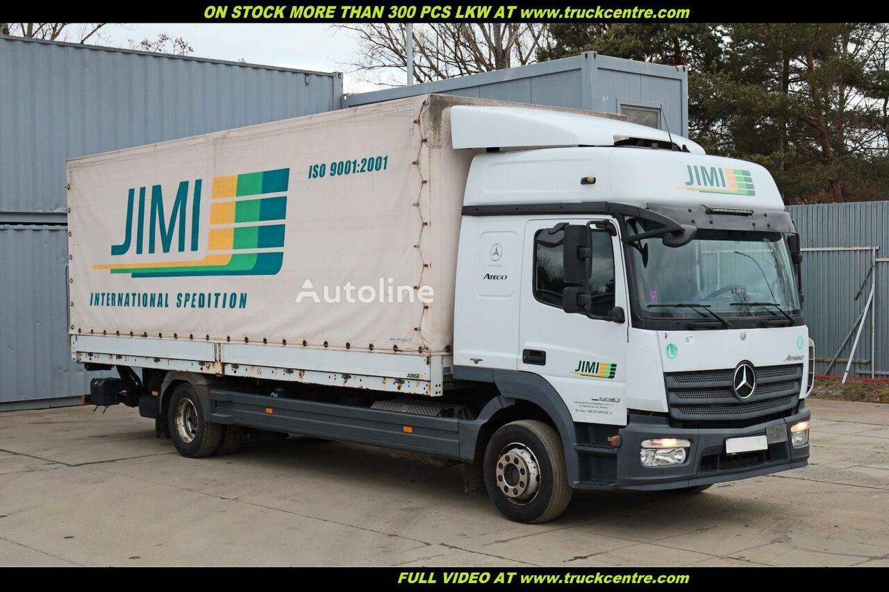 Mercedes-Benz ATEGO 1230, 17 PALLETS, TAIL LIFT DHOLLANDIA camión toldo